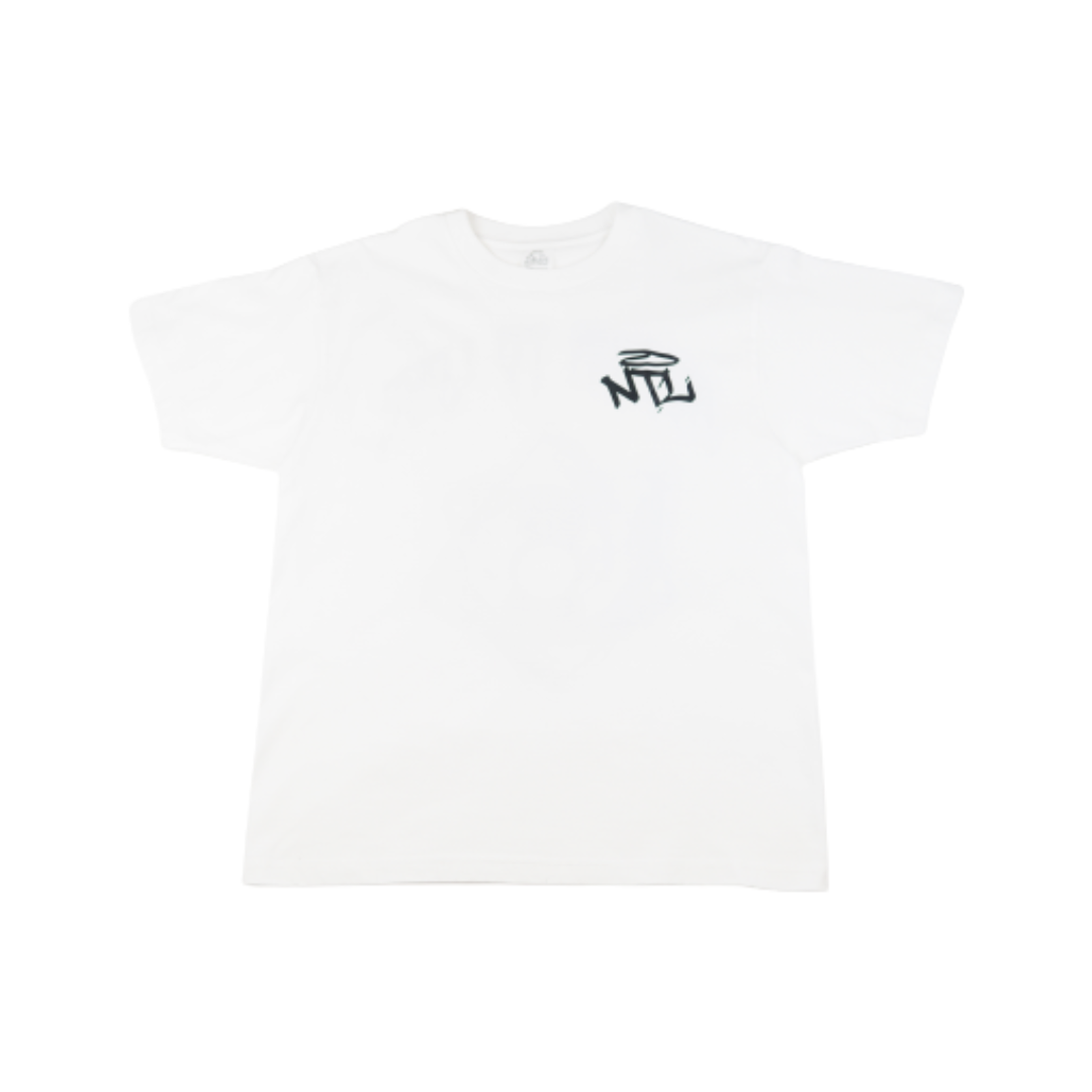 White "Money Rose" Short Sleeve Tee