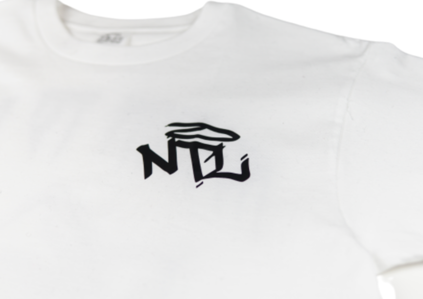 White "Money Rose" Short Sleeve Tee