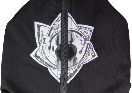 "Money Rose" Full Zip Hoodie